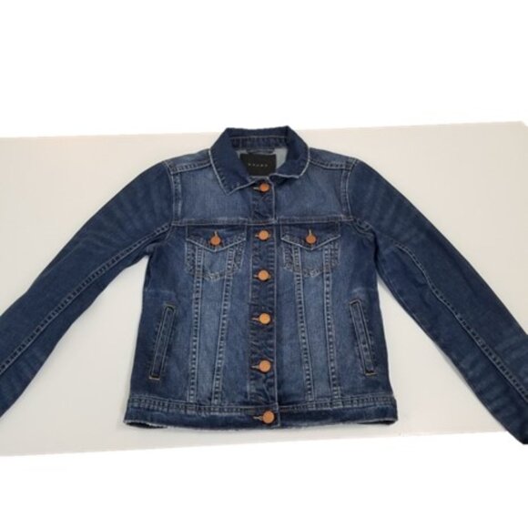 BLANK NYC Blue Denim Jacket In Diet Pill XS - Picture 6 of 16